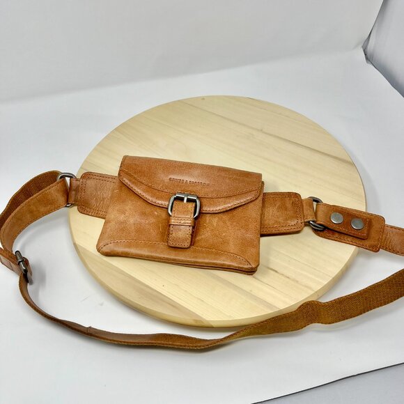 Spikes & Sparrow Leather Hip Bag Brandy Cognac - Picture 6 of 11